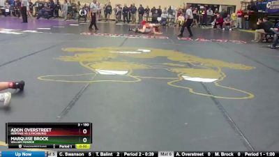 3 - 150 lbs Cons. Round 2 - Adon Overstreet, Heritage HS (Lynchburg) vs Marquise Brock, William Monroe