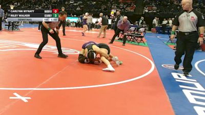 115 Class 1 lbs Semifinal - Carlynn Mynatt, Marshfield vs Riley Walker, Kearney