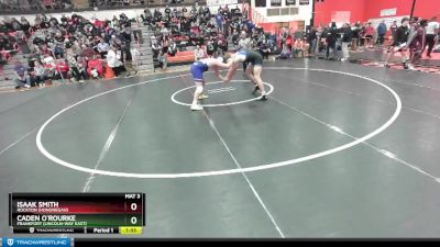 215 lbs Champ. Round 2 - Isaak Smith, Rockton (Hononegah) vs Caden O`Rourke, Frankfort (LINCOLN-WAY EAST)