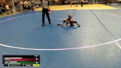 40 lbs Champ. Round 1 - Jett Pohlen, Z-M (Zumbrota/Mazeppa) vs Liam Mathiowetz, Wabasso