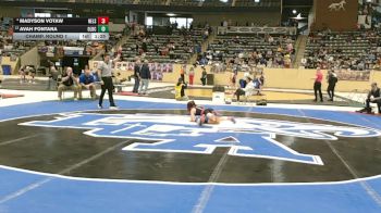 100 lbs Champ. Round 1 - Avah Fontana, Oldham County vs Madyson Votaw, Nelson County