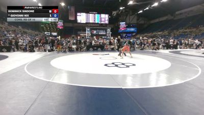 94 lbs Cons. Rd Of 16 - Dominick Sindone, Michigan vs Giovonni Nix, Illinois