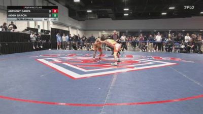 120 lbs Semifinal - Anthony Garza, CA vs Aiden Garcia, CA