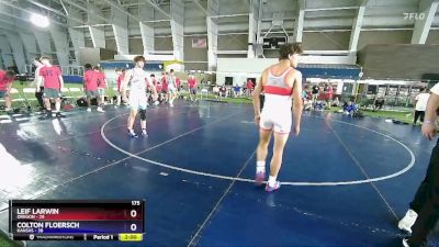 175 lbs Round 2 (8 Team) - Leif Larwin, Oregon vs Colton Floersch, Kansas