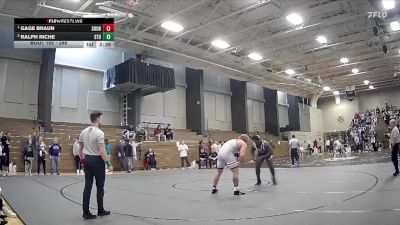 285 lbs Semifinal - Gage Braun, Southeastern University vs Ralph Riche, St. Thomas University