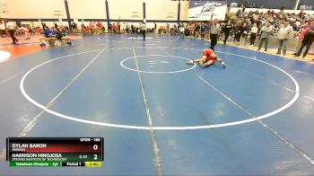 165 lbs Champ. Round 1 - Dylan Baron, Wabash vs Harrison Hinojosa, Stevens Institute Of Technology