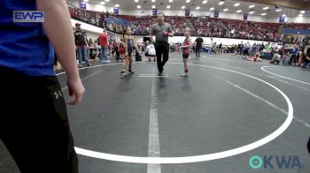 62-67 lbs Rr Rnd 1 - Ellaree Clemmer, Pauls Valley Panther Pinners vs Jaycee Cervantes, F-5 GRAPPLING