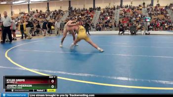 157 lbs Cons. Round 2 - Joseph Anderson, Southwest State vs Kyler Grems, MN-West CC