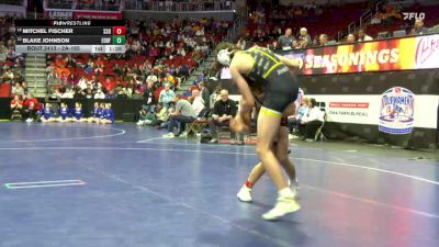 2A-165 lbs Cons. Round 3 - Mitchel Fischer, Sheldon/South O`Brien vs Blake Johnson, Eddyville-Blakesburg-Fremont