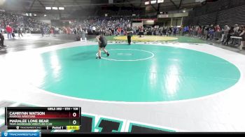 108 lbs 3rd Place Match - Maralee Lone Bear, Team Aggression Wrestling Club vs Camrynn Watson, Maddogs Wrestling