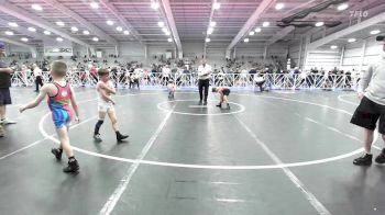 60 lbs Rr Rnd 2 - Beckham Gerber, Indiana Outlaws Red vs Owen Brink, Ragin Raisins Catawba ES