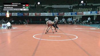 125 lbs Quarters & Wb (16 Team) - Christian Horvath, Muhlenberg vs Ian Morales, Marymount