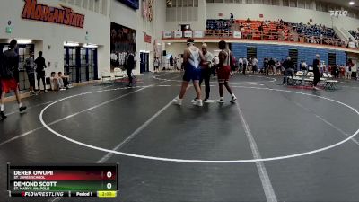 215 lbs Champ. Round 2 - Derek Owumi, St. James School vs Demond Scott, St. Mary`s Anapolis