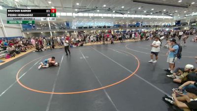 120 lbs Champ. Round 2 - Brayden Barker, Unattached vs Pedro Hernandez, Unattached