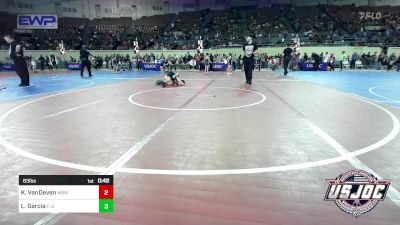 83 lbs Semifinal - Kannon VanDeven, Mustang Bronco Wrestling Club vs Liam Garcia, F-5 Grappling