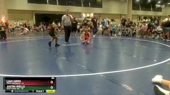 80 lbs Round 6 (8 Team) - Liam Hipps, Team Arkansas vs Justin Wells, Gulf Coast WC