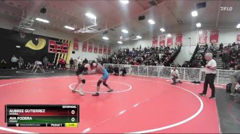 110 lbs Semifinal - Aubree Gutierrez, Marina vs Ava Fodera, Poway