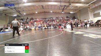 76 lbs Rr Rnd 3 - Fysher Harris, Pawhuska Elks Takedown vs Knox Trosky, Claremore Wrestling Club