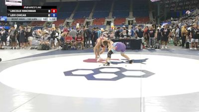 150 lbs Champ. Rd Of 16 - Lincoln Hinchman, Indiana vs Levi Chicas, Arizona