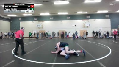 215 lbs Champ. Round 2 - Gage Ponton, Mountain View High School vs Hayden Howell, Hillcrest