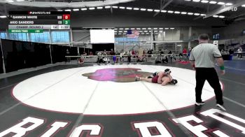157 lbs Champ. Round 2 - Akio Sanders, Ithaca vs Gannon White, Norwich