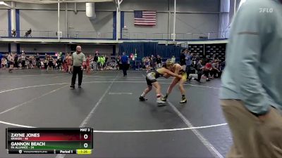 110 lbs Finals (2 Team) - Zayne Jones, Kraken vs Gannon Beach, PA Alliance