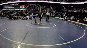126 lbs Cons. Semi - Jiselle Riley, Panther Creek vs Gianna Slusser, Garner Magnet High School