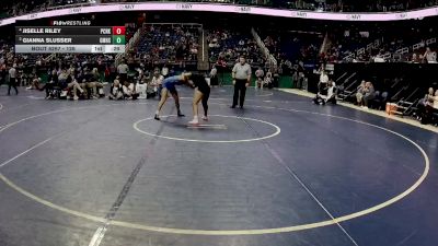 126 lbs Cons. Semi - Jiselle Riley, Panther Creek vs Gianna Slusser, Garner Magnet High School