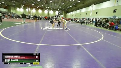 150 lbs Cons. Round 3 - Joseph Russell, Christian Brothers High School vs Diego Suarez, Belton