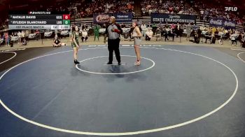 G 120 lbs 1st Place Match - Ryleigh Blanchard, Lafayette Girls vs Natalie Davis, Haughton Girls