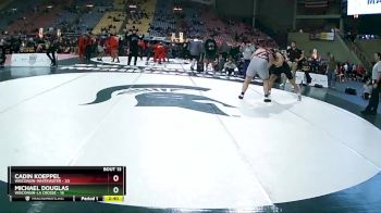 285 lbs Quarters & 1st Wb (16 Team) - Michael Douglas, Wisconsin-La Crosse vs Cadin Koeppel, Wisconsin-Whitewater