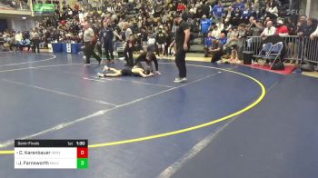 107 lbs Semifinal - Chase Karenbauer, Grove City vs Justin Farnsworth, Malvern Prep