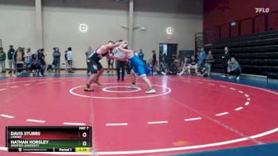 285 lbs Cons. Round 1 - Nathan Horsley, Shorter University vs Davis Stubbs, Lander