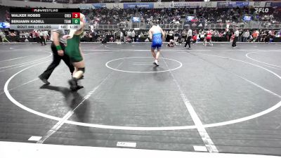 148 lbs Consi Of 8 #2 - Walker Hobbs, Cheatham County Wrestling Club vs Benjamin Kadell, Team Piasa