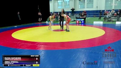 57kg Semifinal - Olivia Mathezer, Alberta Elite Women`s WC vs Kiera Stedall, Edmonton WC