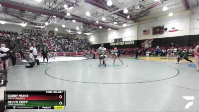 145 lbs Cons. Round 1 - Gabby Muniz, South Torrance vs Devyn Kripp, Long Beach Poly