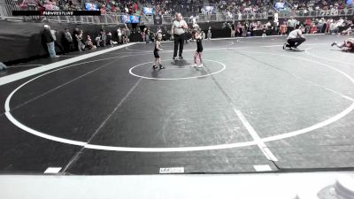 37.4-40.4 lbs Semifinal - Rose Davidson, Slyfox Wrestling Academy vs Aurora Welch, Rogue Warrior Wrestling