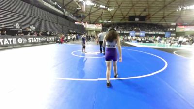 Girls 4A 110 lbs Champ. Round 1 - Ela Caglar, Lake Washington (Girls) vs Matty Figueroa, Chiawana (Girls)