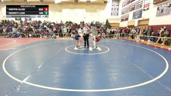 126 lbs Quarterfinal - Griffin Allen, Masuk vs Bennett Lane, Foran