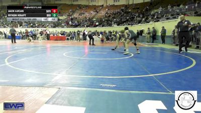 108 lbs Consi Of 8 #1 - Jack Lucas, Sapulpa Jr High vs Ryken Kraft, Bridge Creek Wrestling