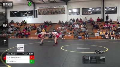 184 lbs Cons. Round 3 - Sammy Saunders, Wabash vs Tabor Lock, Indianapolis