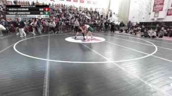 126 lbs 3rd Place - Alexia Coleman, Salem vs Hailey Bornstein, Billerica