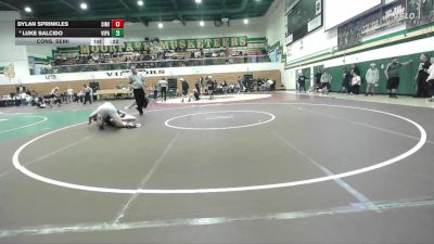 190 lbs Cons. Semi - Dylan Sprinkles, Simi Valley vs Luke Salcido, Villa Park