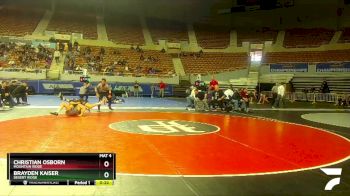 D1-120 lbs Cons. Round 1 - Brayden Kaiser, Desert Ridge vs Christian Osborn, Mountain Ridge