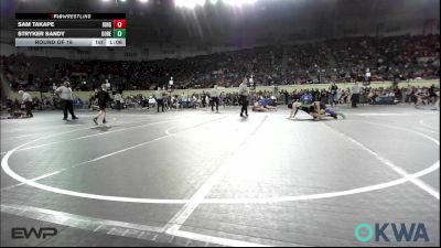 130 lbs Round Of 16 - Sam Takape, Kingfisher YellowJackets vs Stryker Sandy, Gore Pirates Youth Wrestling