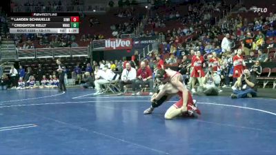 1A-175 lbs Champ. Round 2 - Landen Schnuelle, South Winneshiek vs Creighton Kelly, West Hancock, Britt