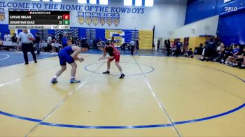 132 lbs Round 1 (8 Team) - Jonathan Diaz, Eagle Empire vs Lucas Milan, Attack WC