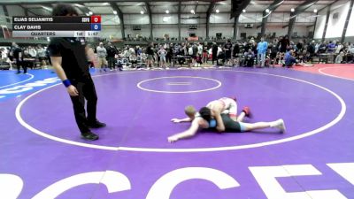 88 lbs Quarters - Elias Selianitis, South San Francisco Gators Wrestling Club vs Clay Davis