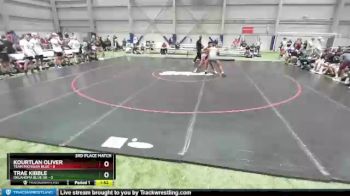 195 lbs Placement Matches (8 Team) - Kourtlan Oliver, Team Michigan Blue vs Trae Kibble, Oklahoma Blue GR