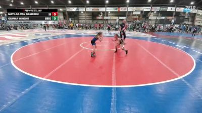 58 lbs Cons. Round 2 - Matilda Van Sambeek, Hermosa Hornets vs Gemma Wright, Malta Mustang Wrestling Club